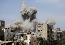 أربعة شهداء فلسطينيين  في قصف العدو الصهيوني مناطق عدة بقطاع غزة