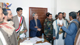 رئيس هيئة التفتيش القضائي يتفقد العمل القضائي بعمران