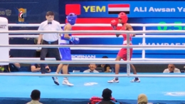 الملاكم أوسان يخسر نزاله أمام بطل تايلاند والعداء الصراري يحل في المركز العاشر بدورة ألعاب آسيا للشباب