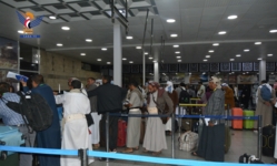 عودة الفوج الثاني من الحجاج إلى مطار صنعاء الدولي