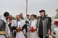 ضيوف اليمن المشاركون بمؤتمر فلسطين يطلعون على عدد من جرائم العدوان في صعدة