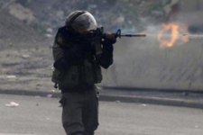 اصابة فلسطيني برصاص العدو الصهيوني قرب نعلين