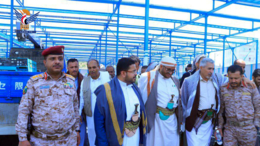 المساوى يتفقد سير العمل في مشروع محطة الطاقة الشمسية بتعز