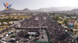 خروج مليوني بالعاصمة صنعاء في مسيرة "ثابتون مع غزة العزة.. بلا سقف ولا خطوط حمراء"