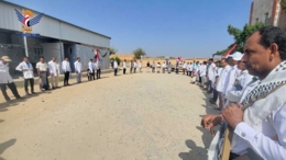 وقفات في حجة تنديداً باستهداف العدو الأمريكي للمركز الصحي في وشحة