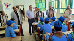 تفقد الأنشطة والدورات الصيفية بمدرسة الإمام علي بالمحويت