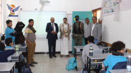 وزير التربية يتفقد سير العملية التعليمية بالمبنى الجديد لفرع مدارس الرشيد بالأمانة