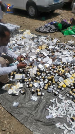 ضبط كمية أخرى من الأدوية المهربة بمنفذ الراهدة في تعز 