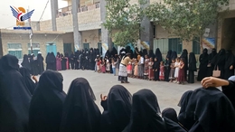 وقفة للهيئة النسائية في بيت الفقيه بالحديدة بذكرى مجزرة تنومة وسدوان