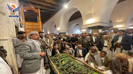 تشييع جثمان فقيد الوطن العلامة أحمد عبدالرزاق الرقيحي بصنعاء