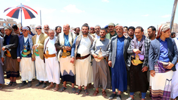 قافلة عيدية من أبناء محافظة ذمار دعماً للمرابطين