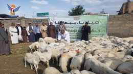 وزارة الإدارة المحلية تقدم قافلة أضاحي عيدية للمرابطين في الجبهات