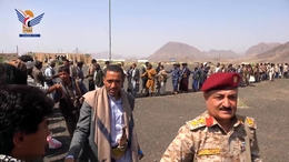 قيادات من محافظة ريمة تتفقد أحوال المرابطين بجبهة صرواح