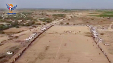 وقفة بمديرية اللحية في الحديدة تأكيداً لاستمرار التعبئة والنفير لمواجهة الأعداء