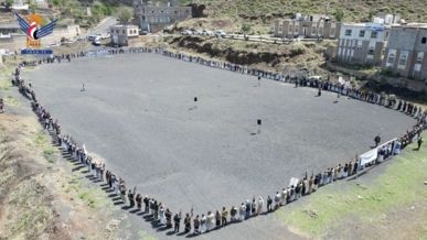 لقاء قبلي في المخادر بإب إسنادا لغزة والتبرؤ من الخونة والعملاء