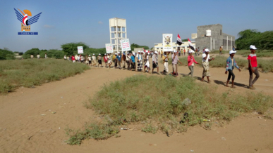 مسير لخريجي "طوفان الأقصى" بقناوص الحديدة