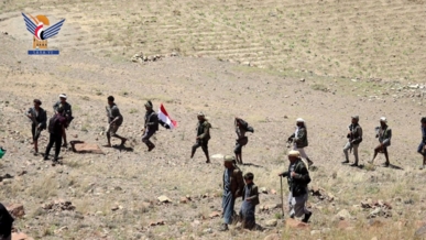 مناورة عسكرية لخريجي طوفان الأقصى في بني مطر محافظة صنعاء