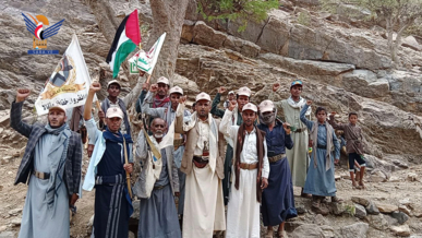 حجة .. مسيران وتطبيقات قتالية في الجميمة وافلح اليمن