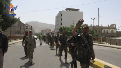 مسير مسلح لقوات التعبئة بمديرية الصافية في أمانة العاصمة