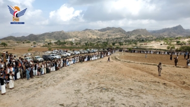 حجة.. وقفة مسلحة في كشر استنفارا لمواجهة العدوان الأمريكي الصهيوني