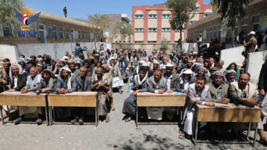 لقاء موسع لأبناء مديرية الرضمة في إب لمواجهة التصعيد الأمريكي الصهيوني