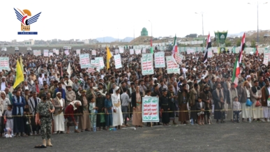  96 ساحة كبرى ​​في تعز تحتفي بالنصر وتؤكد على وحدة الساحات