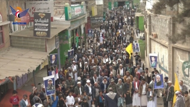 أكثر من 40 مسيرة ووقفة جماهيرية في محافظة صنعاء تضامنًا مع الشعب الفلسطيني  