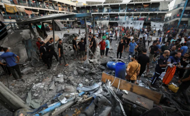 ارتفاع الشهداء الفلسطينيين جراء قصف المدارس ومراكز الايواء بغزة إلى 1050