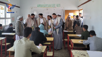 تدشين اختبارات الشهادة الثانوية العامة في محافظة حجة