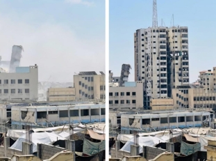 عائلات برج السوسي بغزة تطلق نداء استغاثة بعد تدميره بقصف صهيوني