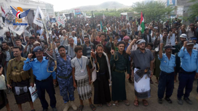 لحج.. مسيرة لأبناء القبيطة تأكيدا على الاستمرار في إسناد الشعب الفلسطيني