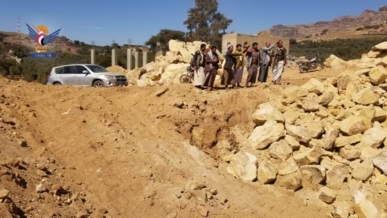 المحويت.. تفقد مشروع حفر خزان لري المحاصيل الزراعية بالطويلة  