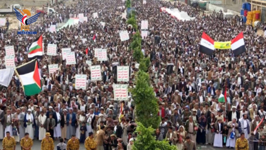   محافظة عمران تشهد 41 مسيرة حاشدة نصرة وتضامنا مع الشعب الفلسطيني