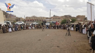 البيضاء .. وقفات قبلية تأكيدًا على ثبات الموقف المساند لغزة