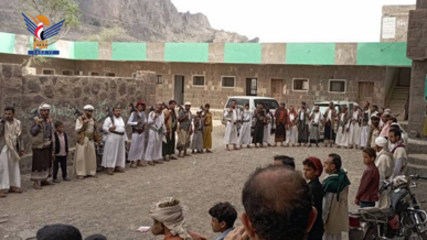 وقفة لمديرية بني سعد بالمحويت دعمًا لفلسطين وإعلانًا للنكف القبلي