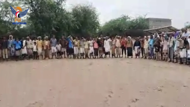 وقفة في المراوعة بالحديدة دعماً لغزة وتنديداً بجرائم العدو الصهيوني