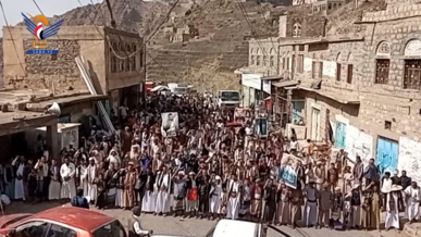 ريمة​ تحتشد في 77 ساحة نصرة لفلسطين وإسنادًا لغزة وتنديدًا بالجرائم الصهيونية