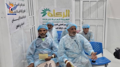إجراء 240 عملية في مخيم العيون بالمستشفى العسكري في تعز إجراء 240 عملية في مخيم العيون بالمستشفى العسكري في تعز