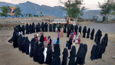  وقفات للهيئة النسائية في حجة دعما وإسنادا للشعب الفلسطيني في غزة