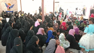 فعالية ووقفة نسائية بمديرية الضحي في الحديدة بذكرى جمعة رجب