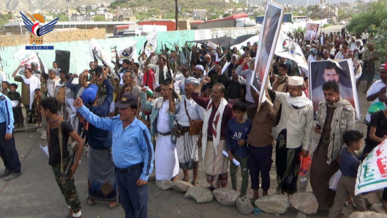 مسيرة حاشدة بقبيطه لحج تأكيدا على مواصلة الإسناد والدعم للشعب الفلسطيني 