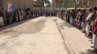 وقفة للقطاع التربوي بصنعاء تنديدًا بجرائم التجويع والإبادة بحق سكان غزة