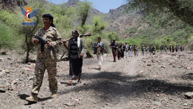 مسير وتطبيق لخريجي دورات "طوفان الأقصى" في جبل الشرق بذمار