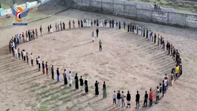 وقفات حاشدة في ريمة للتنديد بجرائم الكيان الصهيوني بغزة