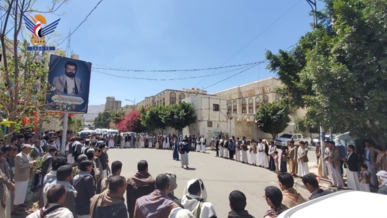 وقفات في أمانة العاصمة استمراراً لنصرة غزة والشعب الفلسطيني 