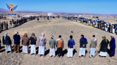 صنعاء .. وقفة مسلحة بهمدان إعلانًا للجهوزية واستعدادًا لجولات قادمة مع الأعداء