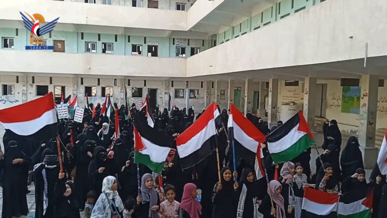 وقفات نسائية بالحديدة تنديدا بجرائم التجويع في غزة