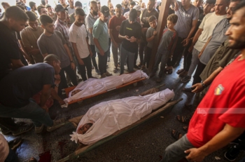 استشهاد 3 فلسطينيين وإصابة 8 آخرين بقصف العدو مخيم البريج وسط قطاع غزة