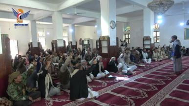 امانة العاصمة .. لقاء تعبوي لدعم غزة في مديرية الصافية  