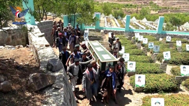 تشييع الشهيد مَلِك اللعساني بالحيمة الداخلية